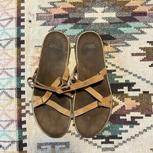 Women’s Teva Leather Strap Sandals Size 10